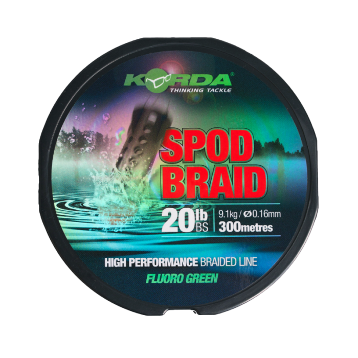 KSPB Korda Spod Braid 0,16mm 300m Fluoro Green