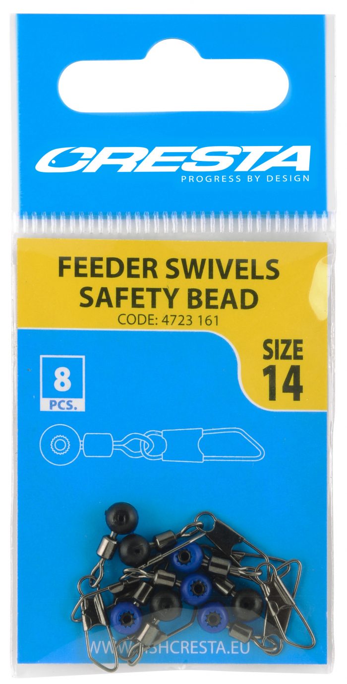 Cresta feeder swivels safety bead