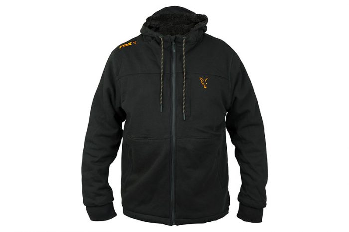 Fox Collection sherpa hoody black/orange