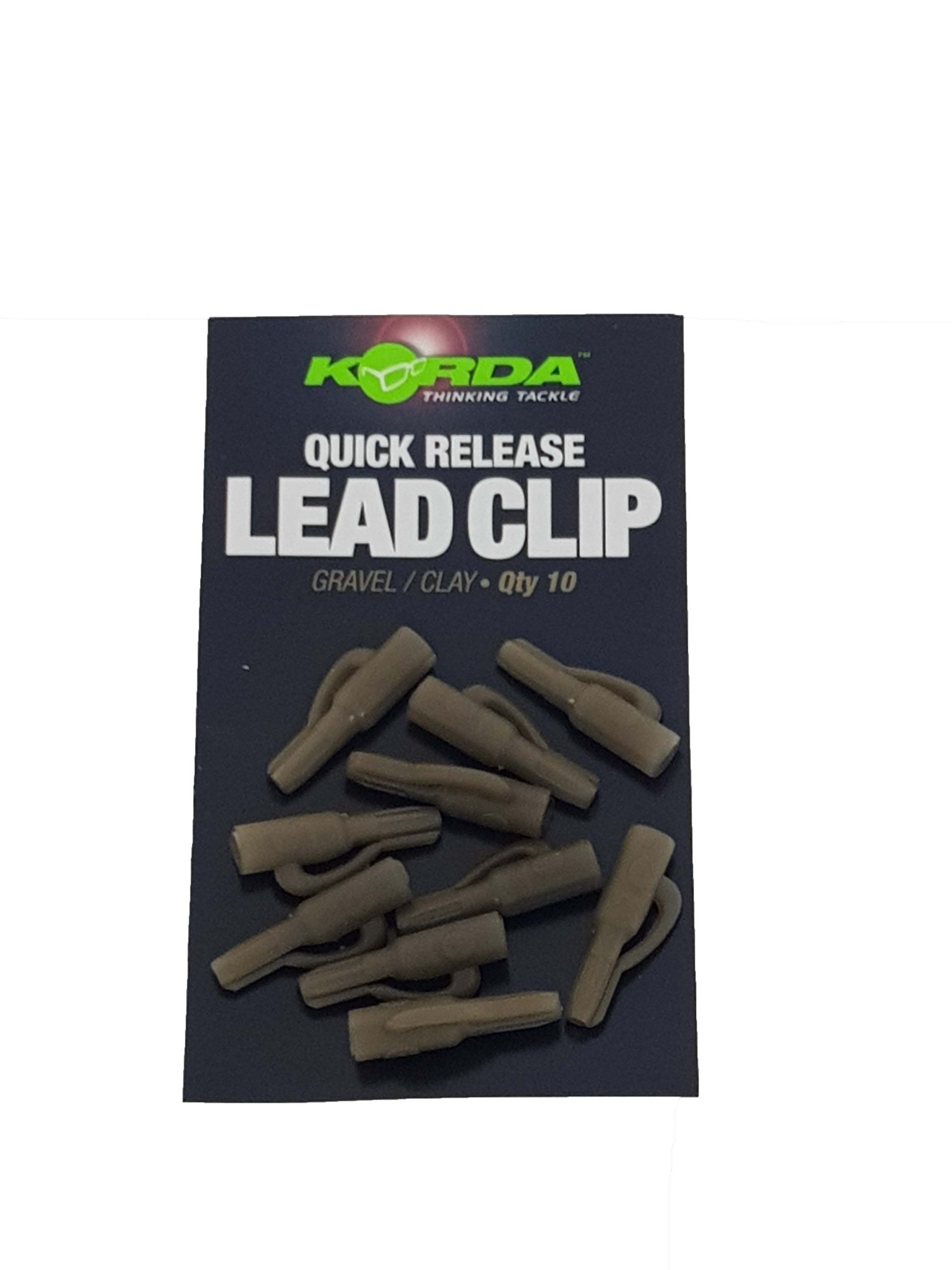 Korda Quick Releas Clip Gravel/Clay 10pcs Nipro Hengelsport