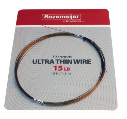 Rozemeijer Ultra thin whire 1x19 15lb 15ft/4,5m