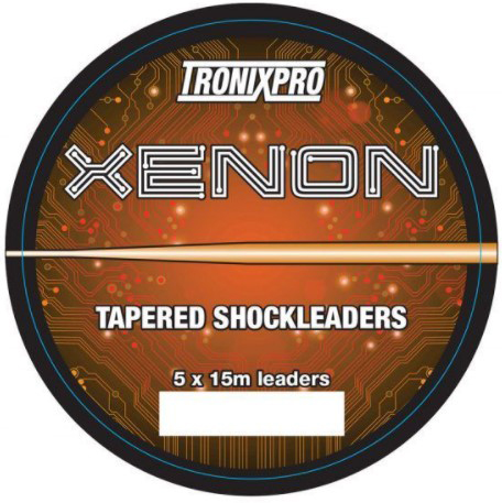 Tronixpro Xenon Tapered Shockleaders Orange 15m 5 pcs