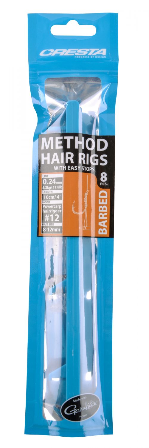 Cresta Method Hair Rigs With Easy Stops Barbed