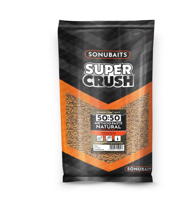 Sonubaits Super Crush 50:50 - Method:Paste Natural Groundbait - 2kg