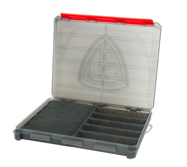 Fox Rage Angelbox Large 28x22,56x3cm - Tacklebox Für Jighaken & Köder | Aufbewahrungsbox Für Angelzubehör