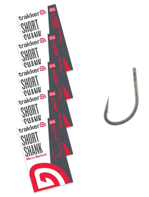 Trakker short shank hook micro barbed 10pcs nipro hengelsport